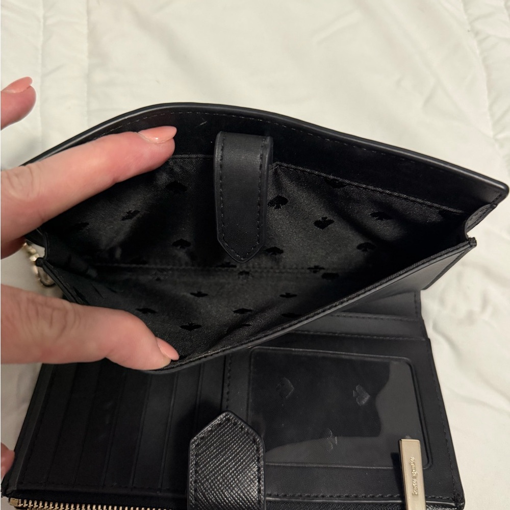Kate Spade Black Phone Wristlet Wallet - Picture 3 of 6